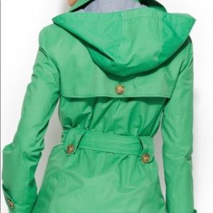 Tommy Hilfiger hooded double breasted trench coat